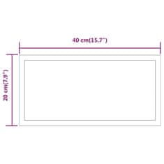Vidaxl LED kopalniško ogledalo 40x20 cm