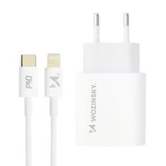 slomart Wall Charger USB-C polnilnik PD 20W + kabel USB-C / Lightning 1m, bela