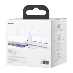 BASEUS Super Si 1C hitra polnilna napajalnik za telefon USB-C 20W PD bela