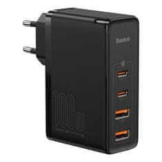 BASEUS Hitri omrežni polnilnik GaN2 Pro USB USB-C QC PD 100 W, črn