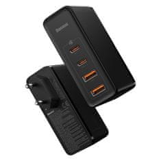 BASEUS Hitri omrežni polnilnik GaN2 Pro USB USB-C QC PD 100 W, črn