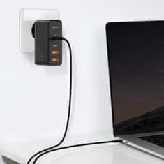 BASEUS Hitri omrežni polnilnik GaN2 Pro USB USB-C QC PD 100 W, črn