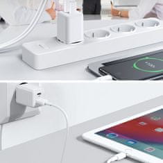 Joyroom EU USB vtič USB-C 30W PD QC AFC FCP beli omrežni polnilec