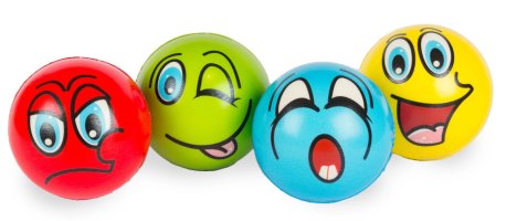  Selis žoga iz pene, smejoč emoji, 10 cm