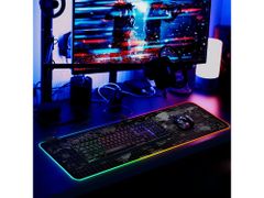 Verkgroup Osvetljena XL LED RGB računalniška podloga za miško in tipkovnico 80x30cm