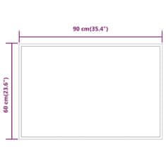 Vidaxl LED kopalniško ogledalo 90x60 cm