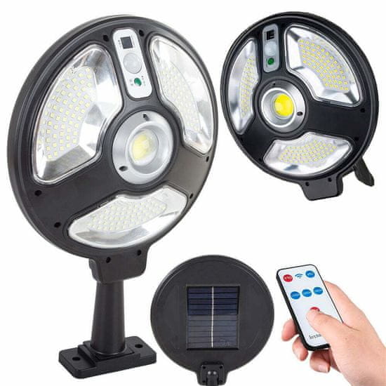 Verkgroup Solarna 150 LED cestna svetilka s PIR sezorjem gibanja + daljinski upravljalnik