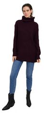 Vero Moda Ženski pulover VMSAYLA Regular Fit 10268496 Winetasting (Velikost XL)