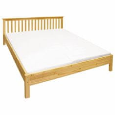 eoshop Dvoposteljna postelja TORINO 180x200 cm, masiven bor, lakirana, brez letvic in vzmetnice