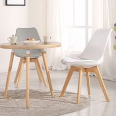 eoshop Jedilni stol ŠTIRI bela
