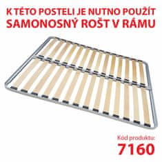eoshop Multifunkcijska postelja MICHIGAN 140x200, biserno bela, z predali za shranjevanje