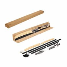 eoshop Kovinska postelja AMERIKA 140x200 cm, črna, z letvenim dnom 30 cm