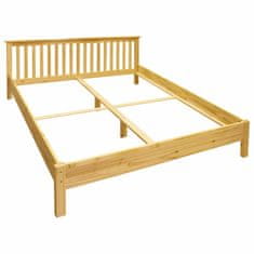 eoshop Dvoposteljna postelja TORINO 180x200 cm, masiven bor, lakirana, brez letvic in vzmetnice