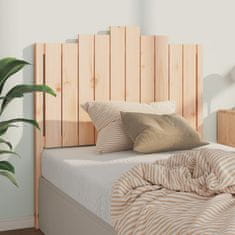 Vidaxl Posteljno vzglavje 106x4x110 cm trdna borovina