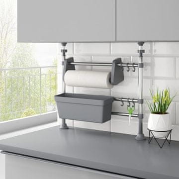 Vidaxl vidaXL Nastavljiv kuhinjski organizator, aluminij