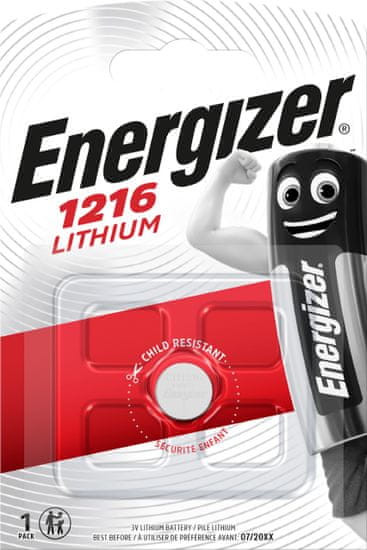 Energizer CR1216 Lithium baterija, 1 kos