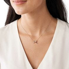 Emporio Armani Očarljiva bronasta ogrlica s pentljo EG3543221