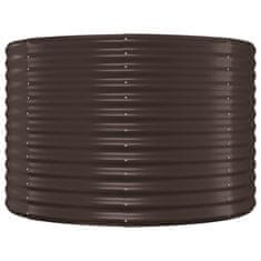 Vidaxl Visoka greda iz cinkanega jekla 396x100x68 cm rjava