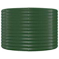 Vidaxl Visoka greda iz prašno premazanega jekla 507x100x68 cm zelena