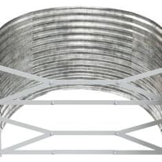 Vidaxl Visoka greda iz cinkanega jekla 175x100x68 cm srebrna