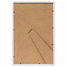 Vidaxl Foto okvirji 3 kosi namizni beli 21x29,7 m MDF