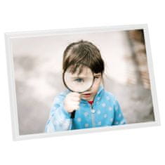 Vidaxl Foto okvirji 3 kosi namizni beli 15x21 cm MDF