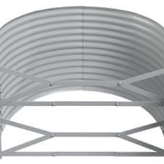 Vidaxl Visoka greda iz prašno premazanega jekla 249x100x68 cm rjava