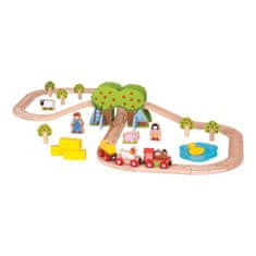 Bigjigs Rail Lesena kmetija z vlakom