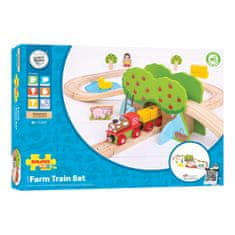 Bigjigs Rail Lesena kmetija z vlakom