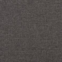 Vidaxl Trosed temno siv 180 cm blago