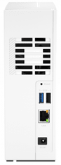 Qnap NAS strežnik za 1 disk, 2GB RAM, 1Gb mreža, bel (TS-133)