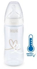 Nuk FC+ steklenička z uravnavanjem temperature 300 ml - bela