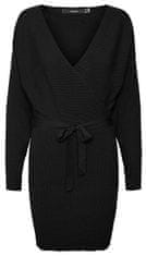 Vero Moda Ženska obleka VMHOLLYREM Regular Fit 10269251 Black (Velikost S)