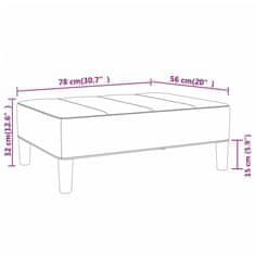 Vidaxl Stolček za noge vinsko rdeč 78x56x32 cm žamet