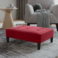 Vidaxl Stolček za noge vinsko rdeč 78x56x32 cm žamet