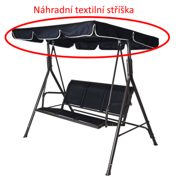 eoshop Nadstrešek za gugalnico. UDOBJE Črna