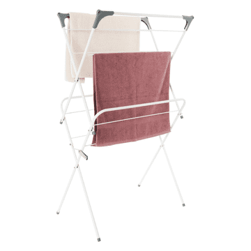 KONDELA Sušilnik, bela/siva, NODAR