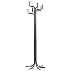 Autronic Stojalo obešalnik, jeklena konstrukcija, črna mat kisla kumarica, višina 188 cm, nosilnost 12 kg 83707-06 BK