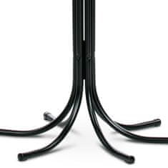 Autronic Stojalo obešalnik, jeklena konstrukcija, črna mat kisla kumarica, višina 188 cm, nosilnost 12 kg 83707-06 BK