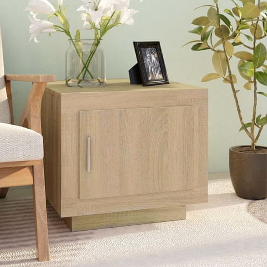 shumee Miza za kavo, hrast sonoma, 51x50x45, material na osnovi lesa