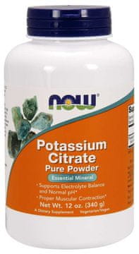 NOW Foods Kalijev citrat, čisti prah, 340 g
