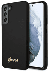 Guess GUHCS22MLSLMGBK ovitek za Samsung Galaxy S22+ 5G, silikonski, črn