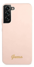 Guess GUHCS22MLSLMGPP ovitek za Samsung Galaxy S22+ 5G, silikonski, roza