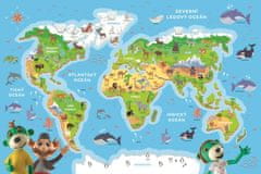 Trefl Puzzle ici poznajo živali sveta / 48 kosov