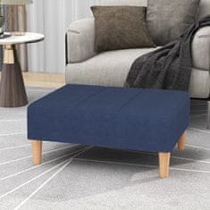 Vidaxl Stolček za noge moder 78x56x32 cm blago