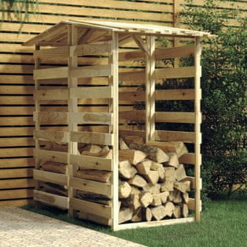 Greatstore Pergola s streho 2 kosa 100x90x200 cm impregnirana borovina