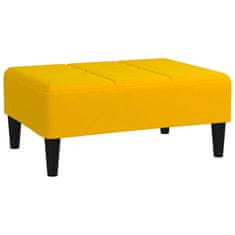 Vidaxl Stolček za noge rumen 78x56x32 cm žamet