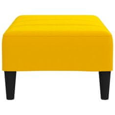 Vidaxl Stolček za noge rumen 78x56x32 cm žamet