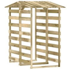 Vidaxl Pergola s streho 2 kosa 100x90x200 cm impregnirana borovina
