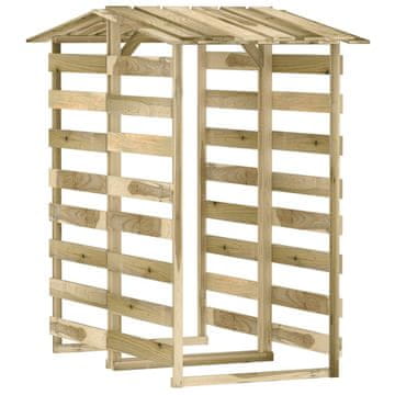 Vidaxl Pergola s streho 2 kosa 100x90x200 cm impregnirana borovina